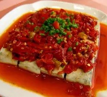 Steamed Stinky Tofu with Chopped Chili