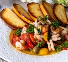 Basil Olive Oil-Infused Shrimp