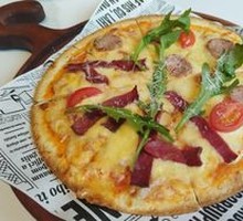 Beef Sausage Double Pizza