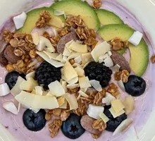 Blackberry Avocado Yogurt Bowl