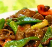 Green Pepper Beef Rice Bowl