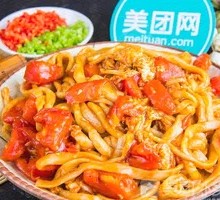 Tomato and Egg Stir-Fried Knife-Cut Noodles