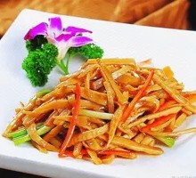 Wild Bamboo Shoots Stir-Fried with Pork Strips