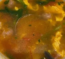 Tomato and Pork Meatball Soup