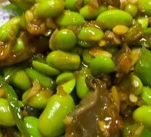 Stir-fried Mung Beans with Chicken Offal
