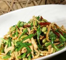 Fried Pork Shreds with Tofu Skin and Edamame Rice Bowl