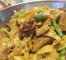 Fried Tofu Stick Braised Pork