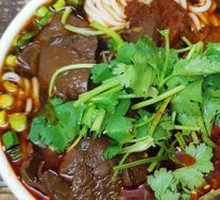 Beef and Duck Blood Noodles