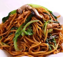 Egg and Sausage Fried Noodles