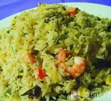 Shredded Pork with Pickled Mustard Greens Fried Rice