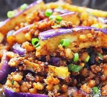 Minced Pork and Eggplant Rice Bowl