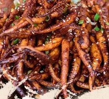 Sizzling Giant Squid Rings