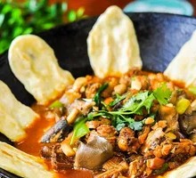 Stewed Chicken with Chicken Blood