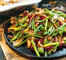 Grilled Squid on Iron Plate