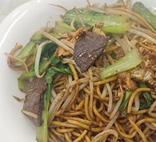 Beef Ham Egg Fried Noodles