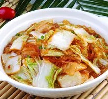 Bok Choy with Pork Crumbs and Vermicelli