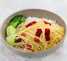 Spicy and Sour Potato Rice Bowl