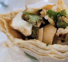 Bacon and Luncheon Meat Wrapped in Mantou