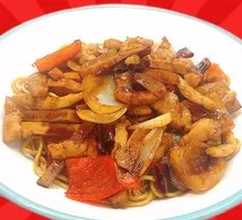 Fried Tofu and Pork Fillet Noodle Sauce