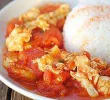Tomato and Egg Rice Bowl