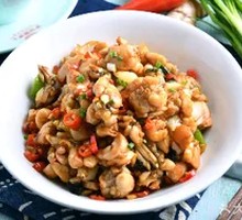 Stir-fried Bullfrog with Perilla