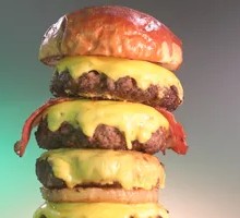 Super Five-Layer Thick Beef Burger