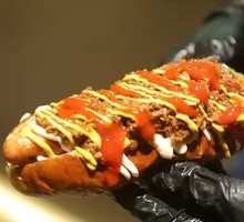 Disciple's Signature Spicy Meat Sauce Hot Dog