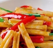 Stir-Fried Lotus Root Strips
