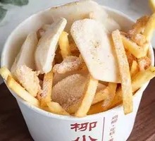 Rice Cake and French Fries
