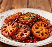 Stir-fried Lotus Root Slices with Spicy Sauce