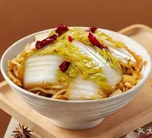 Spicy and Sour Napa Cabbage Noodles