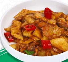 Stir-fried King Oyster Mushroom
