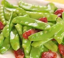 Cured Meat with Snow Peas