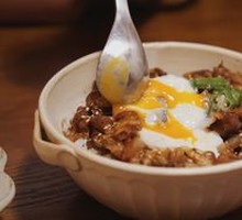 Hot Spring Egg Beef Rice