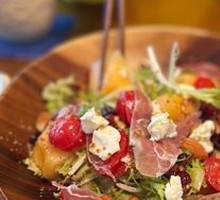 Ham Melon Cheese Salad
