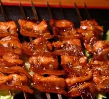 Fried Pork Belly Skewers