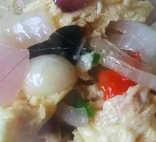 Wood Ear Mushroom and Egg Rice Bowl