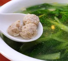 Vegetable and Pork Ball Soup