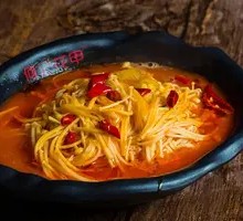 Spicy Enoki Mushrooms