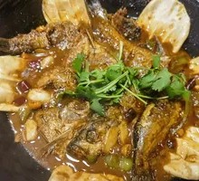 Mixed Fish with Corn Cake