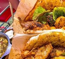 Braised Flatbread with Pork Tenderloin