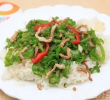 Green Pepper Shredded Pork Rice