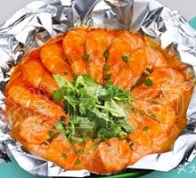 Aluminum Foil Steamed Shrimp