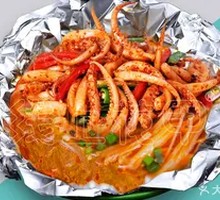 Aluminum Foil Squid with Vermicelli