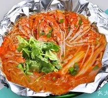 Steamed Crab Legs with Vermicelli in Foil