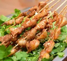 Handmade Crispy Pork Ribs Skewers
