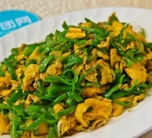 Egg with Green Pepper