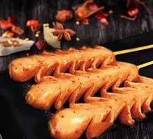 Crispy Pork Sausage with Wheat Tips