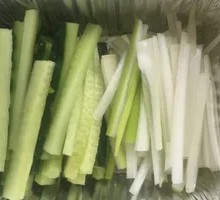 Cucumber and Scallion Strips