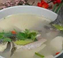 Crucian Carp and Tofu Soup